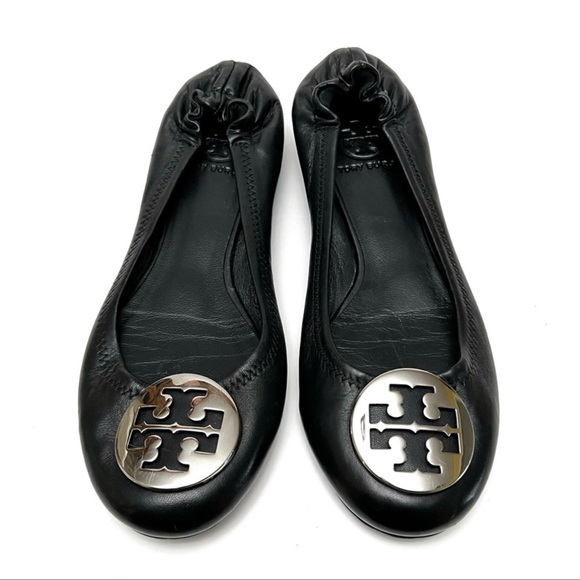 Reva Logo-Plaque Leather Ballet Flats main image 1